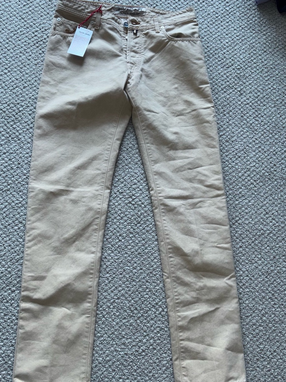 Jacob CohenWomens Khaki Slim Fit Pants - Beige
